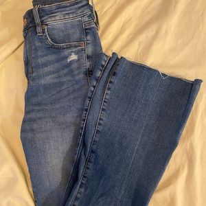 American Eagle super high rise flare jeans